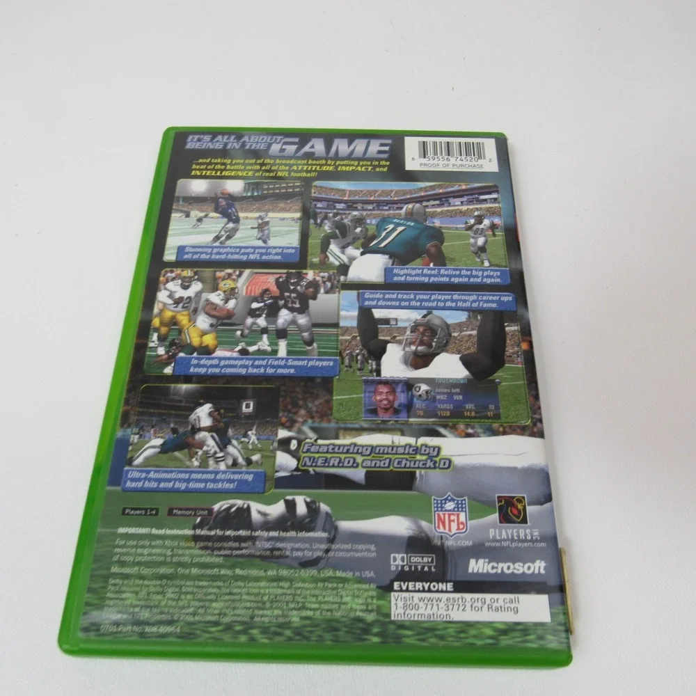 NFL Fever 2002 (Microsoft Xbox, 2001)‎
